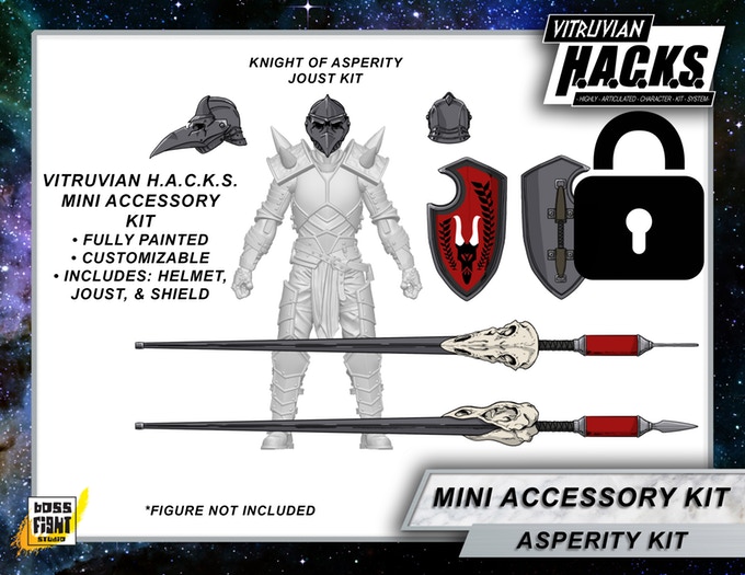 Vitruvian HACKS 4" Boss Fight Studios ROMAN SOLDIER Mini Gear Kit 